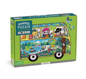 Mudpuppy Puzzle in the shape of a minibus