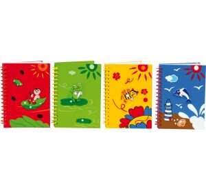 small foot Notebook with wooden cover 1 pcs