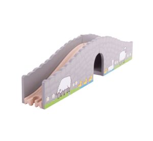 Bigjigs Rail Farm Bridge with Tunnel