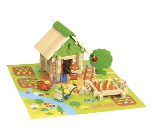 Jeujura 50 pieces wooden kit Gardening