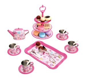 Bino Children's tea set and stand with sweets