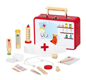 Bino Wooden toys veterinary case