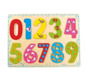 Bino Wooden Toys Counting Puzzle Digits