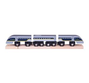 Bigjigs Rail Fast Eurostar E320 + 3 tracks