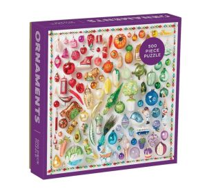 Galison Puzzle Rainbow Ornaments 500 pieces