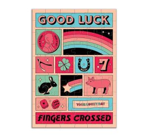 Galison Puzzle Good luck 60 pieces