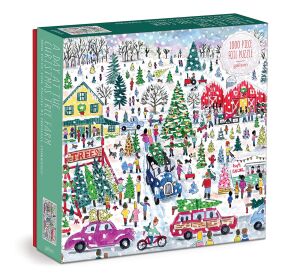 Galison Puzzle Farm with Christmas trees 1000 pieces