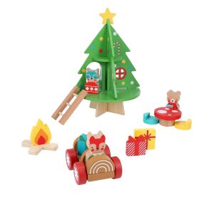 Petit Collage Wooden Play Set Christmas House