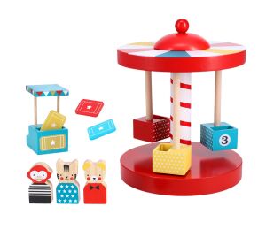 Petit Collage Wooden Carousel