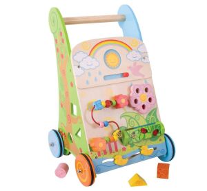 Bigjigs Baby Wooden Active Walker Garden