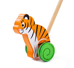 Bigjigs Baby Wooden Tiger Rider