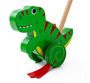 Bigjigs Baby Wooden T. rex rider