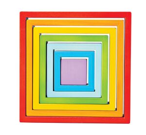 Bigjigs Baby Wooden Folding Squares