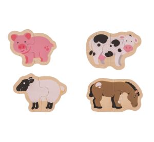 Bigjigs Toys Easy Puzzle Farm Animals