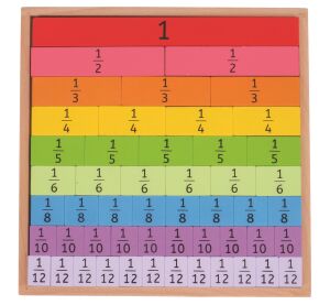 Bigjigs Toys Didactic Fractions Table