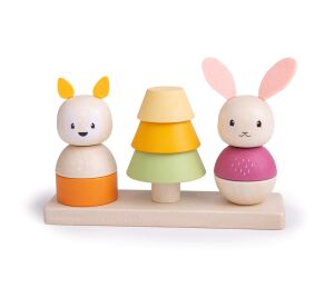 Bigjigs Baby Motorised Fox and Rabbit Mounting Toy