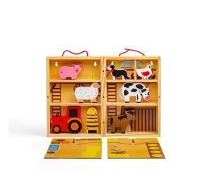 Bigjigs Toys Animal Farm Toy Box