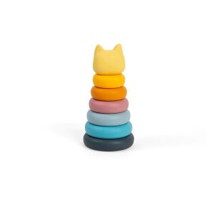Bigjigs Toys Silicone Stacking Tower Cat