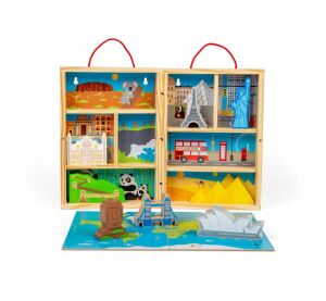 Bigjigs Toys Wooden Traveler's Play Set