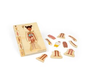 Bigjigs Toys Wooden Puzzle Anatomy Girl