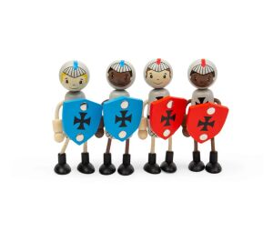 Bigjigs Toys Medieval Knights Wooden Figure Set