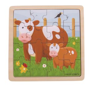 Bigjigs Toys puzzle - Cow and calf