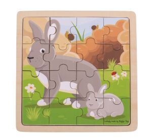 Bigjigs Toys Rabbit and Rabbit Puzzle