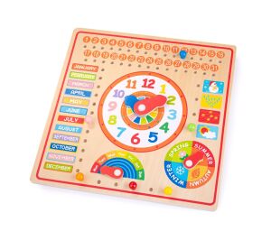 Bigjigs Toys Calendar with clock
