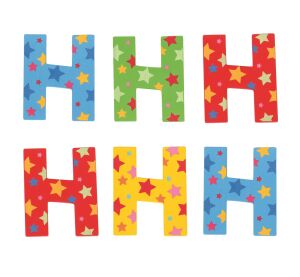 Bigjigs Toys Star Letter H