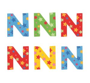Bigjigs Toys Star Letter N