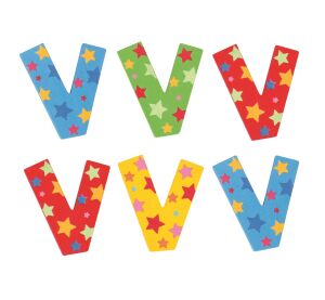 Bigjigs Toys Star Letter V