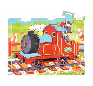 Bigjigs Toys Wooden Puzzle Train 9 pieces