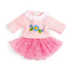 Bigjigs Toys Pink Tulle Skirt and Jumper for Doll 28 cm
