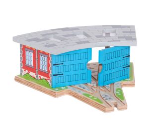Bigjigs Rail Triple depot with gates