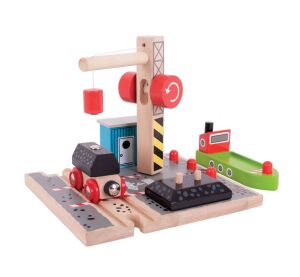 Bigjigs Rail Coal Dock with Crane