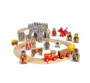 Bigjigs Rail Wooden Train Track Middle Ages