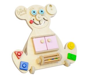Beloved Boards Educational teddy bear BUSY BOARD - MINI