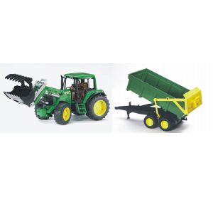 Bruder John Deere 6920 Tractor with Front Loader and Trailer