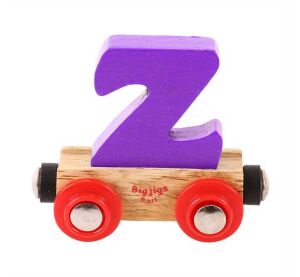 Bigjigs Rail Wagon Wooden Train Track - Letter Z