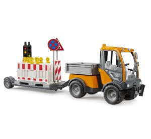 Bruder VarioCar with Platform and Trailer for Road Safety