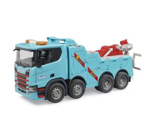 Bruder Scania Super 560R Recovery and tow truck with sound and light