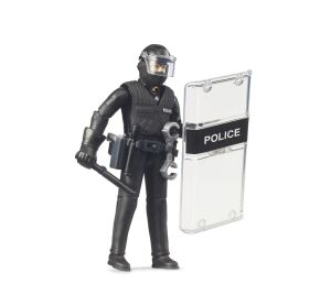 Bruder BWORLD Policeman in heavy uniform figurine