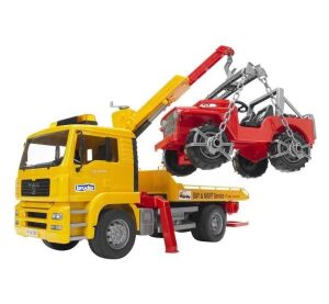 Bruder Truck MAN tow truck and Jeep