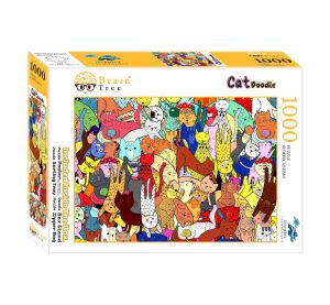 Brain Tree Puzzle Cartoon Cats 1000 pieces
