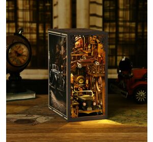 2Kids Toys DIY Book Nook Miniature House Vintage Cars