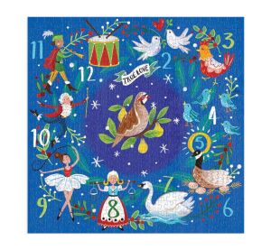 Galison Puzzle Twelve Days of Christmas 500 pieces