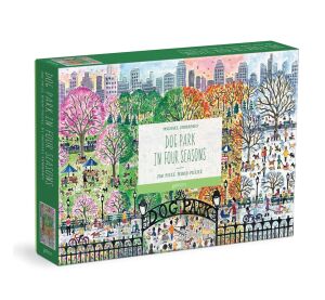Galison Wooden Puzzle Dog Park 4 Seasons 250 pieces