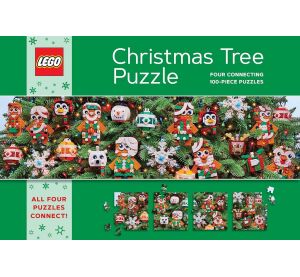 Chronicle Books LEGO® Christmas Tree Puzzle 4x100 pieces