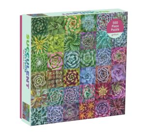 Galison Puzzle Colored Succulents 500 pieces