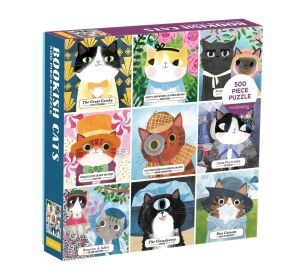 Mudpuppy Puzzle Bookish Cats 500 pieces